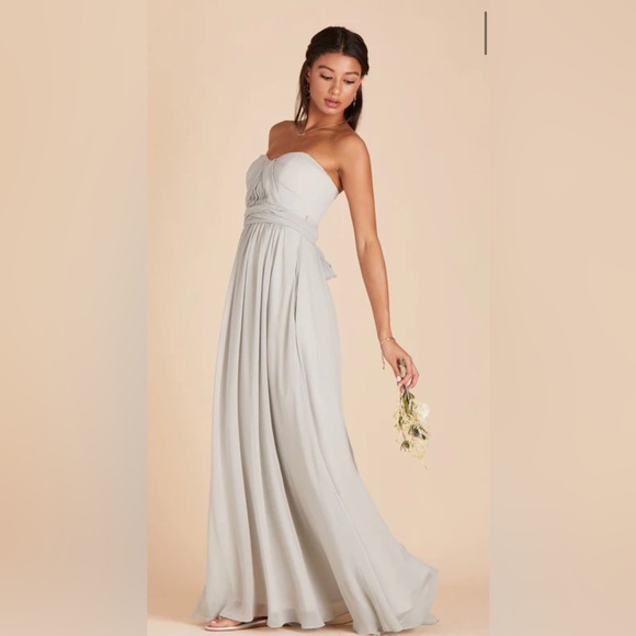 GRACE CONVERTIBLE DRESS DOVE GRAY SIZE M - Picture 4 of 13